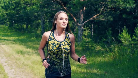 CU-Portrait-Young-girl-goes-in-for-sports-in-the-morning