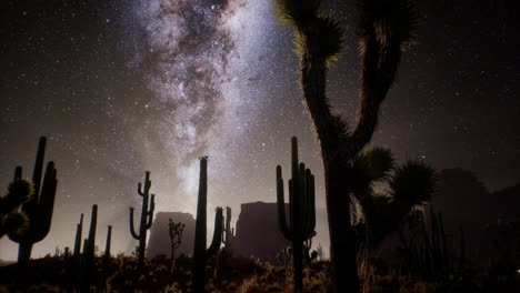 La-Vía-Láctea-Sobre-El-Desierto-De-Utah,-Estados-Unidos