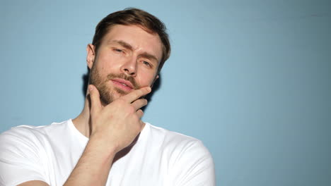 man posing in studio