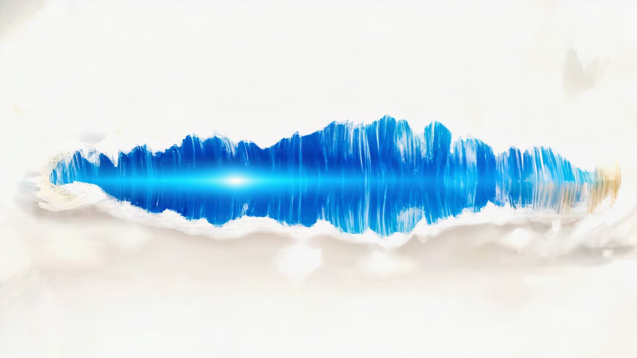 Abstract Blue Light Wave