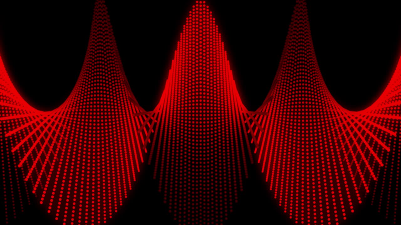 patrón de forma de punto rojo animación gráficos de movimiento