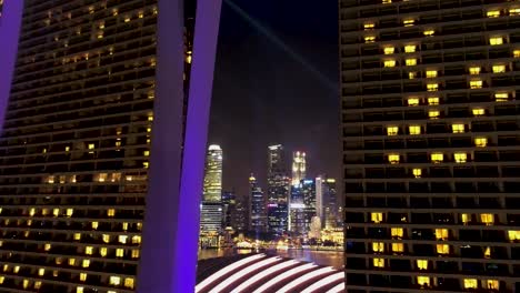 night view of marina bay sands, singapore