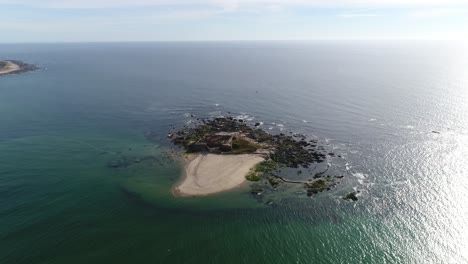 ruins of a medieval castle by the sea