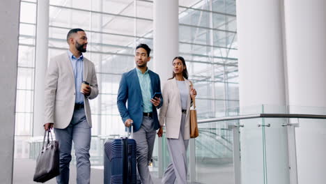 equipo de negocios, viajes y comunicaciones