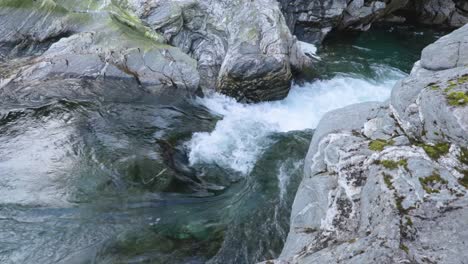 River-in-norwegian-nature,-fishing,-swimming-HD