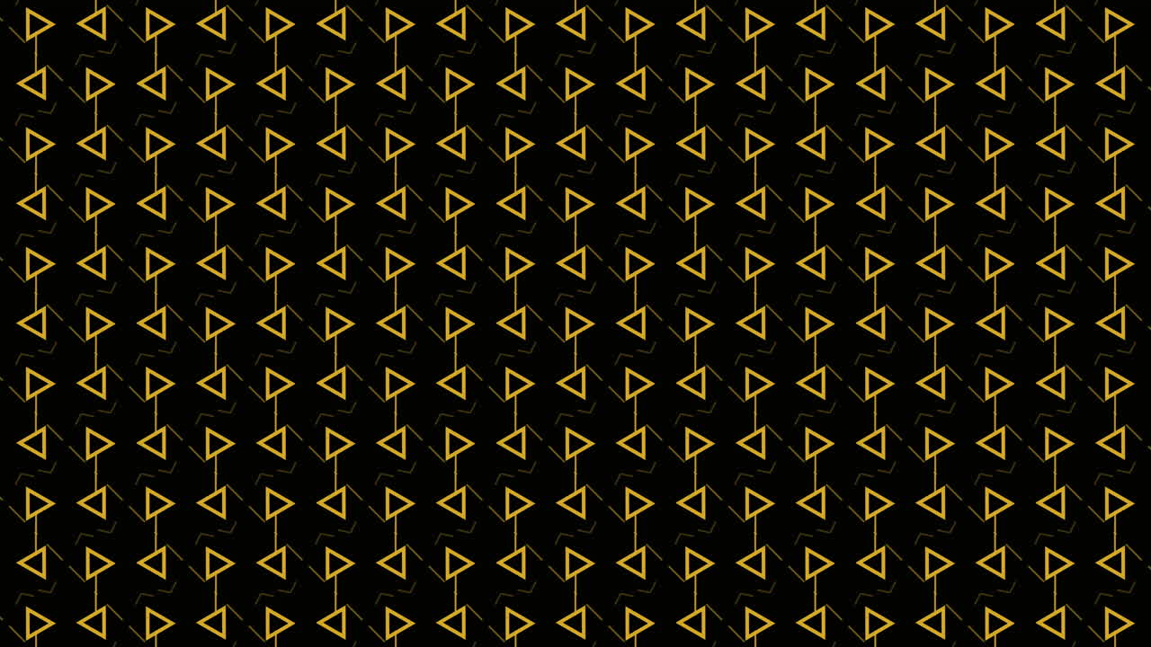 Gold Triangle Pattern on Black Background