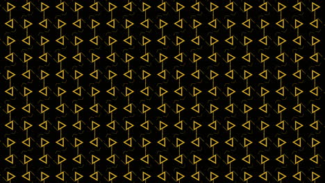 gold triangle pattern on black background