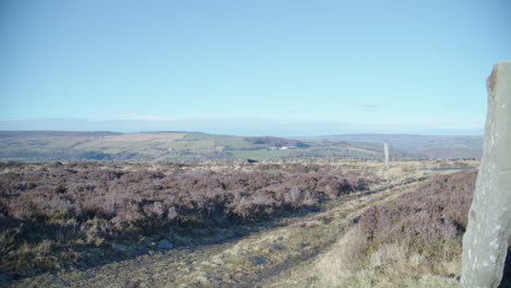 North-York-Moors-National-Park,-Stehende-Steine-Fryup-Rigg-Fryupdale-Jan-2022-Bmpcc-4k-Prores-422hq