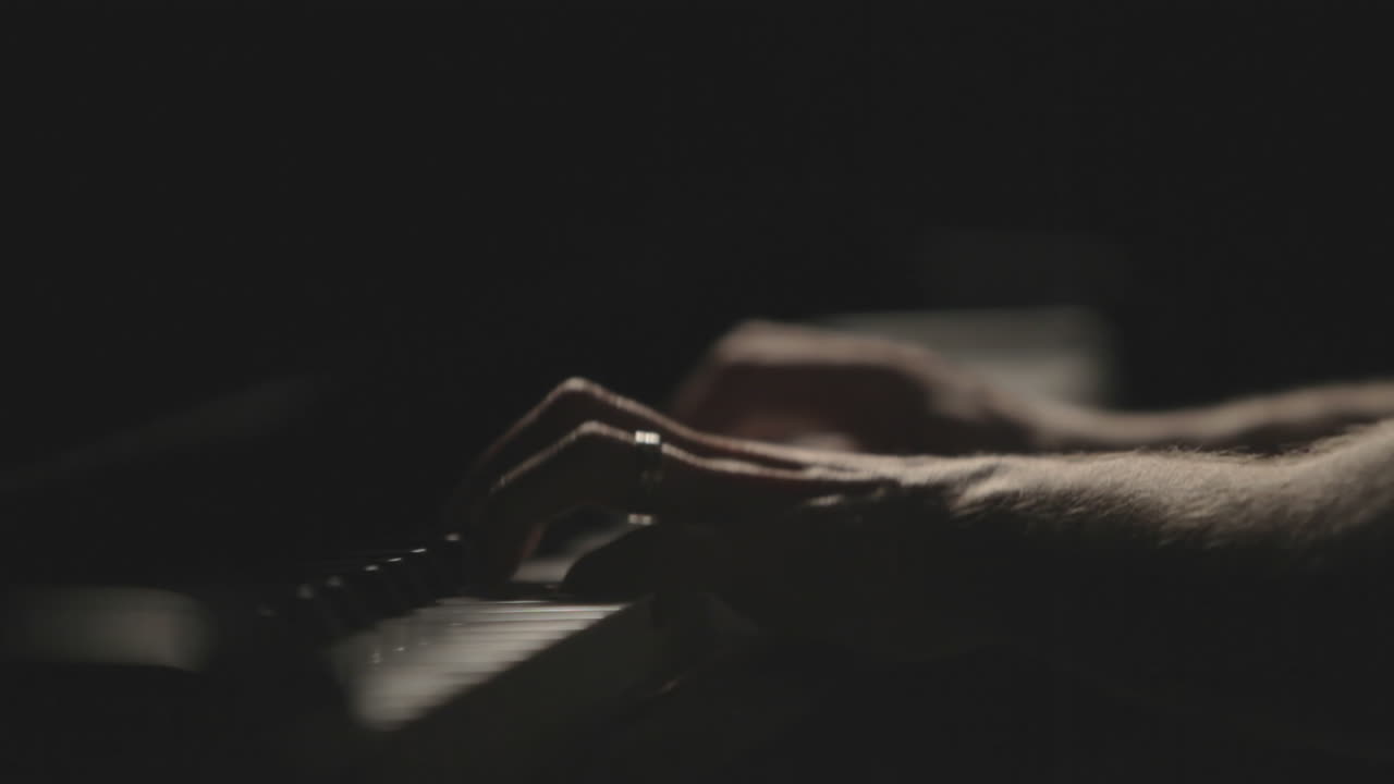A person playing the piano