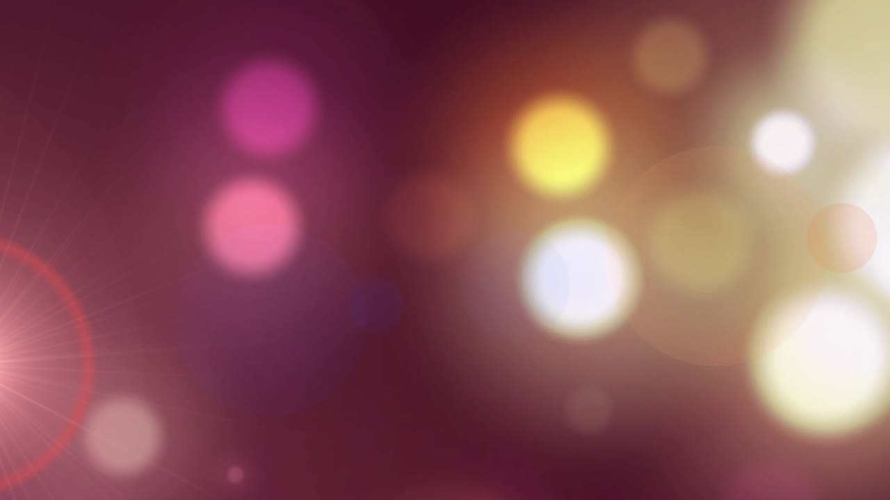 Dark red-brown abstract gradient forming backdrop showcasing glowing orbs emerging drifting fading