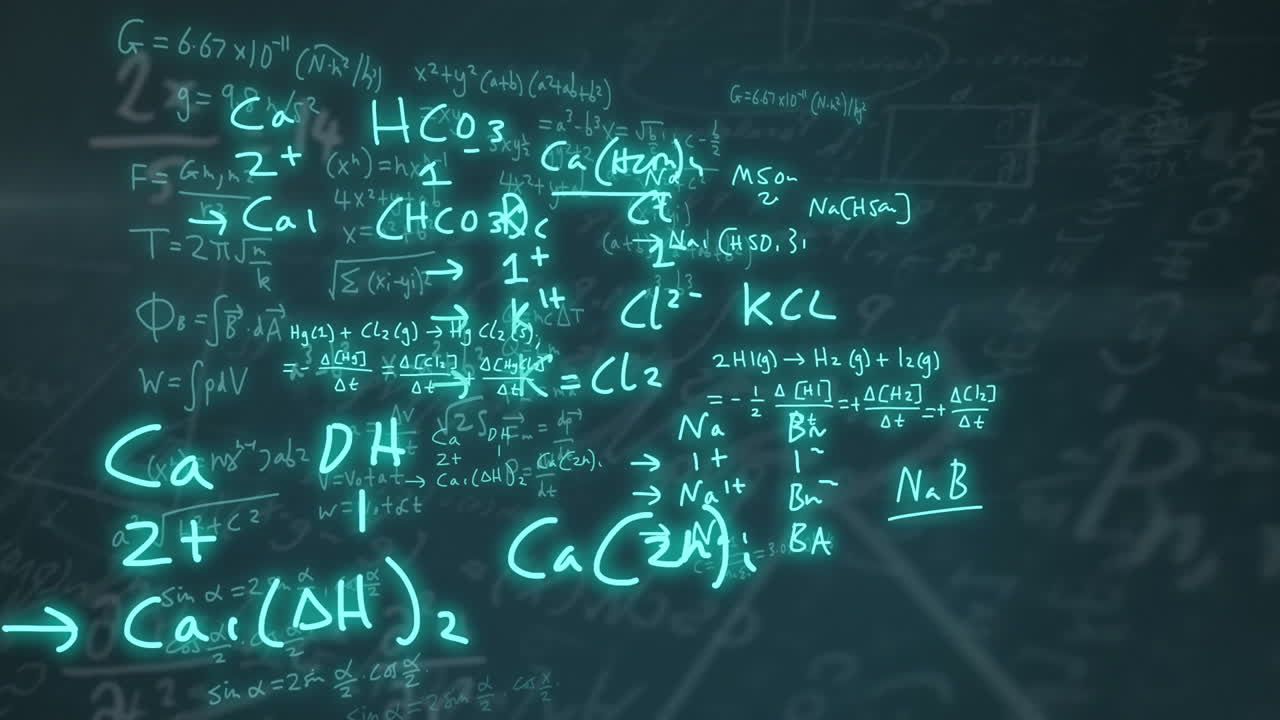 animación del procesamiento de datos científicos sobre un fondo oscuro
