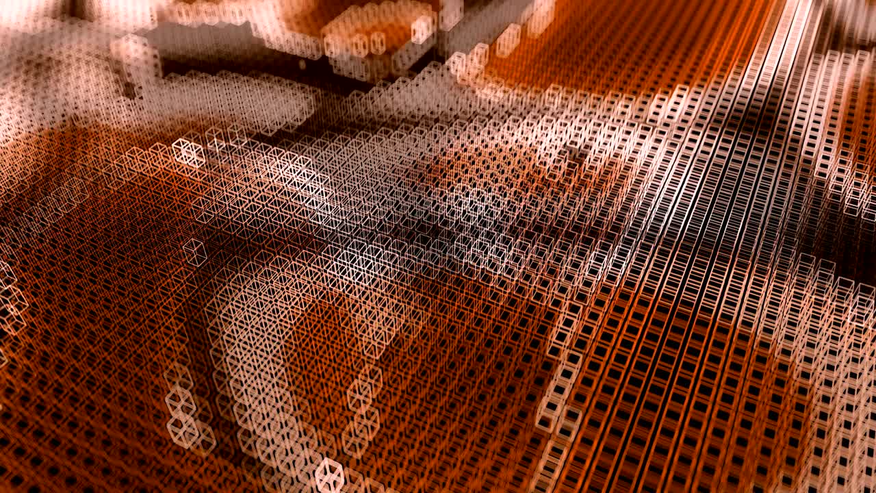 visualización abstracta del flujo de datos.