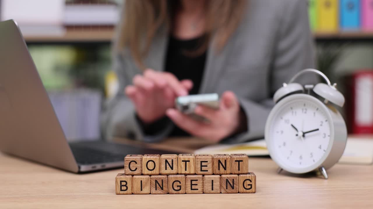 Content Bingeing at Work