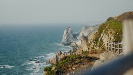 coastal cliffs and ocean waves