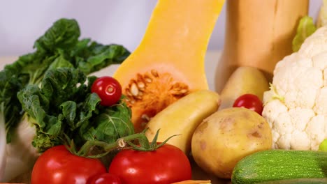 a vibrant display of mixed fresh vegetables