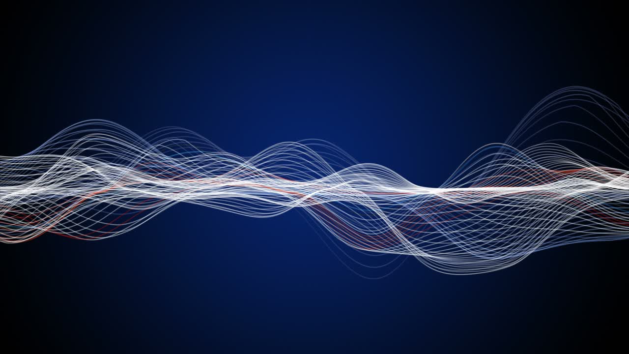 фантастическая анимация с объектом частичной волны в замедленном движении, 4096x2304 петля 4k