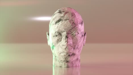 resumen de la cabeza renderizada en 3d