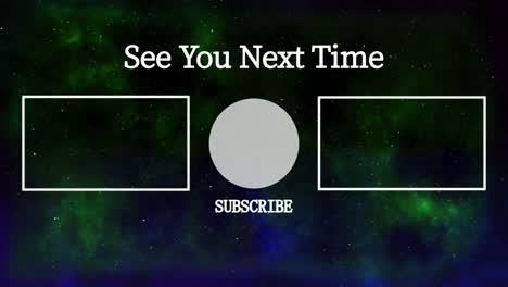 espacio galaxia tarjeta de finalización pantalla de finalización gráficos de movimiento