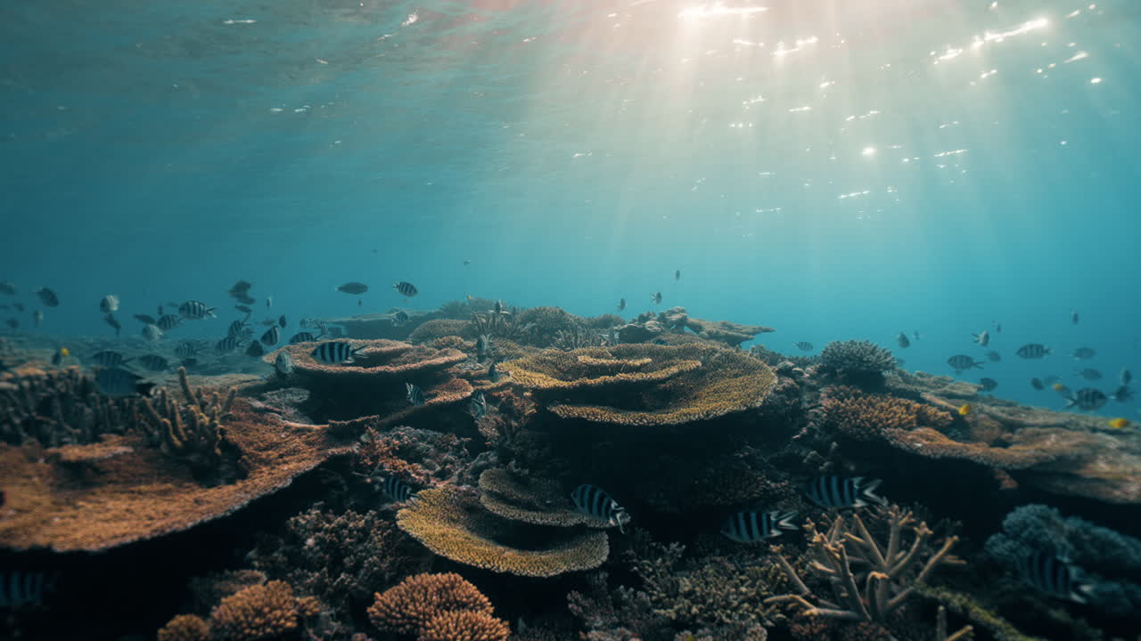Vibrant Coral Reef Underwater Landscape
