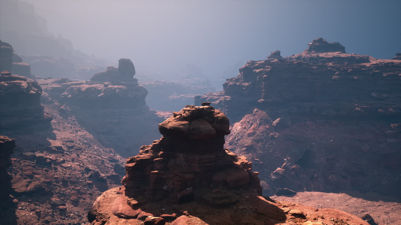 paisaje del cañón de las rocas rojas