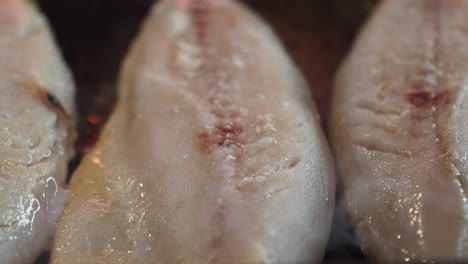 preparing fish fillets