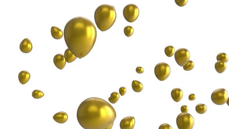 globos sobre un fondo blanco