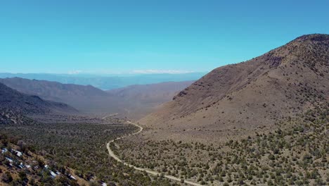 desert road in death valley national park, northern mojave desert in eastern california, united states