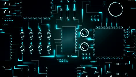 close-up of electronic circuit board