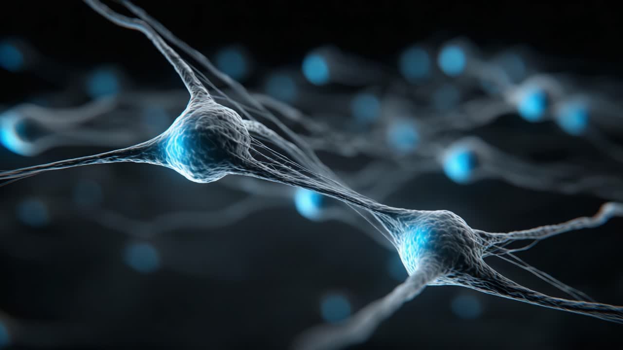 Intricate Network of Neurons: A Visual Exploration of Synaptic Connections and Neurological Activity Captured in Two Frames