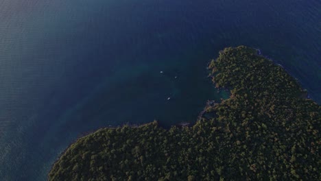 aerial view of mbudya island at sunset in dar es salaam, tanzania
