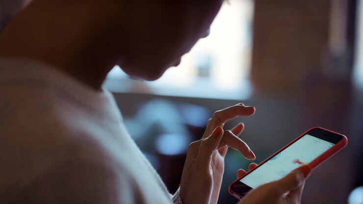 Phone, financial or woman with fintech bank app