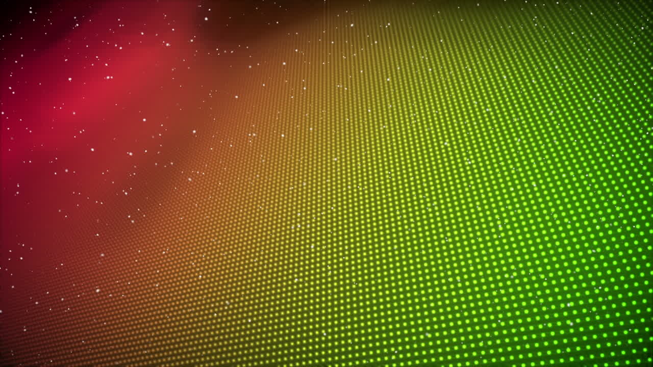 animación de la nieve cayendo sobre un fondo verde