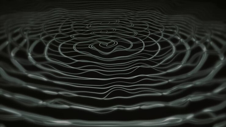 Black and white loopable moving background witch circles, circular moving background,