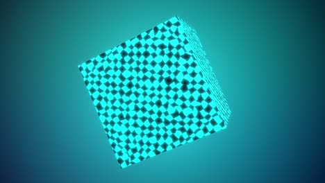 looping cyan cube