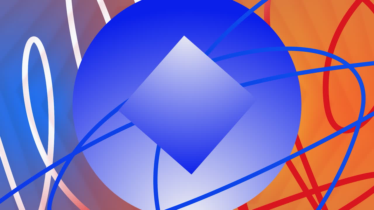 formas geométricas abstractas con colores de gradiente