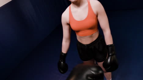 entrenamiento de boxeo femenino