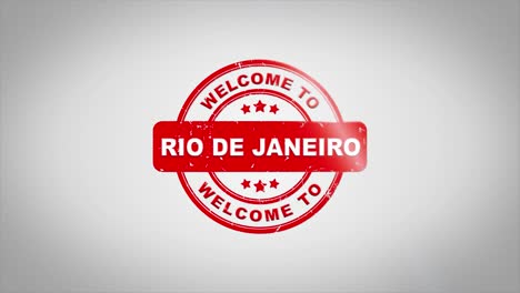 Welcome to Rio de Janeiro Stamp