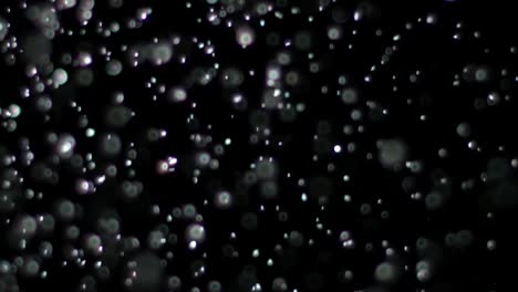 nieve en cámara lenta sobre un fondo negro