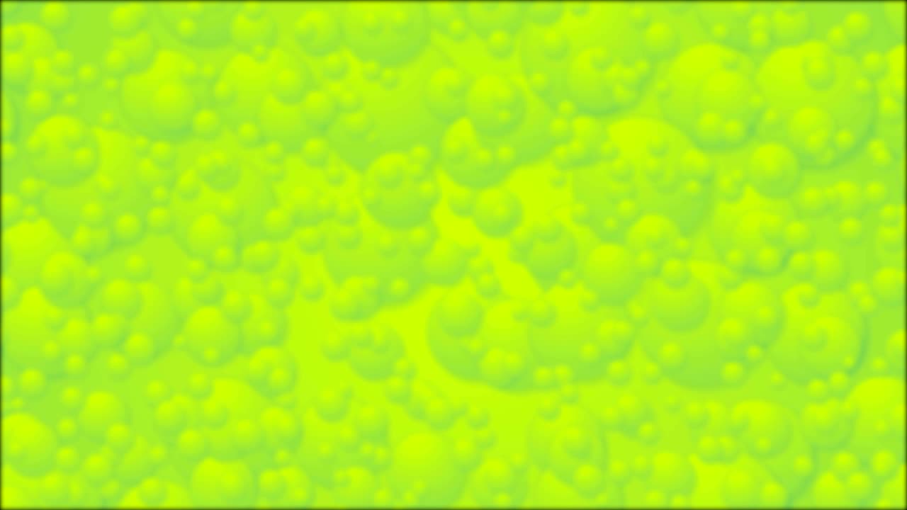 abstracto círculos verdes borrosos animación de video