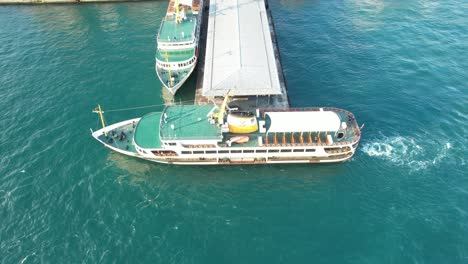 istanbul ferryboat at karakoy pier