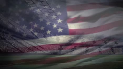 Video-Mit-Amerikanischer-Flagge