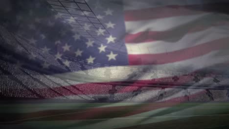 vídeo de la bandera estadounidense