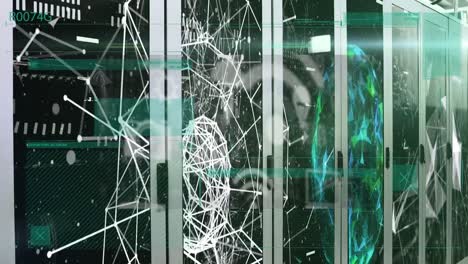 animation of network of connections over computer servers