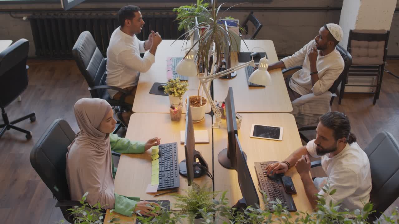 People Working in Open Space