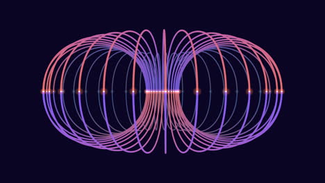 stunning visualization of earths magnetic field lines a colorful circular pattern converging at the center