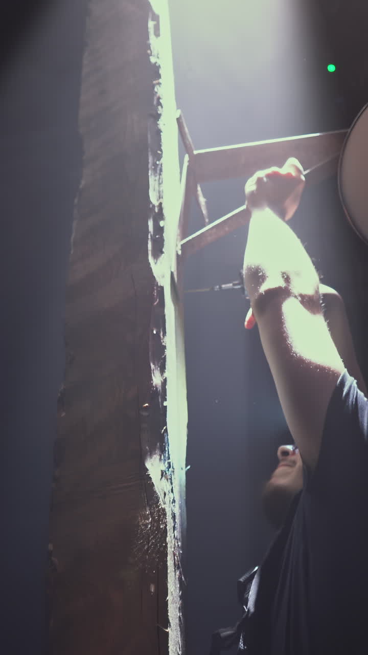 Installing a Large Wooden Slab