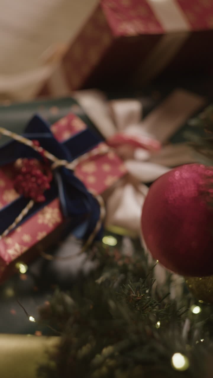 Christmas presents and ornaments