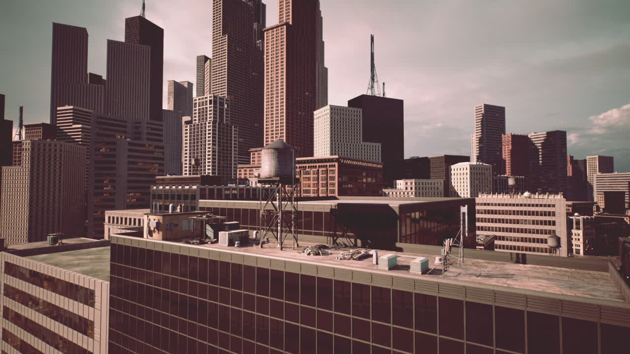 vista aérea del horizonte de una ciudad