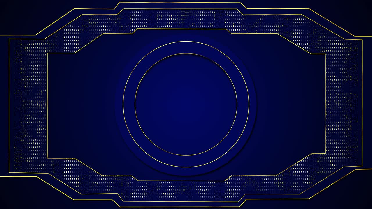 Luxury style motion background ornate lines elegant vintage golden art deco frame background