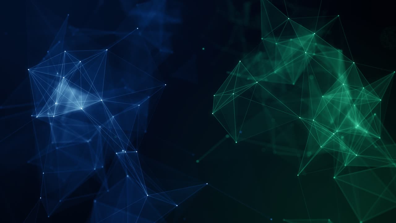 Plexus abstract network white technology science background loop